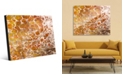 Creative Gallery Orange Yellow Blotch Spots Abstract Acrylic Wall Art Print Collection